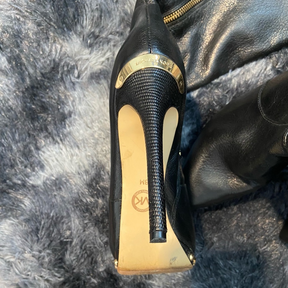 Michael Kors Gold Rivet Boots. - Picture 6 of 8